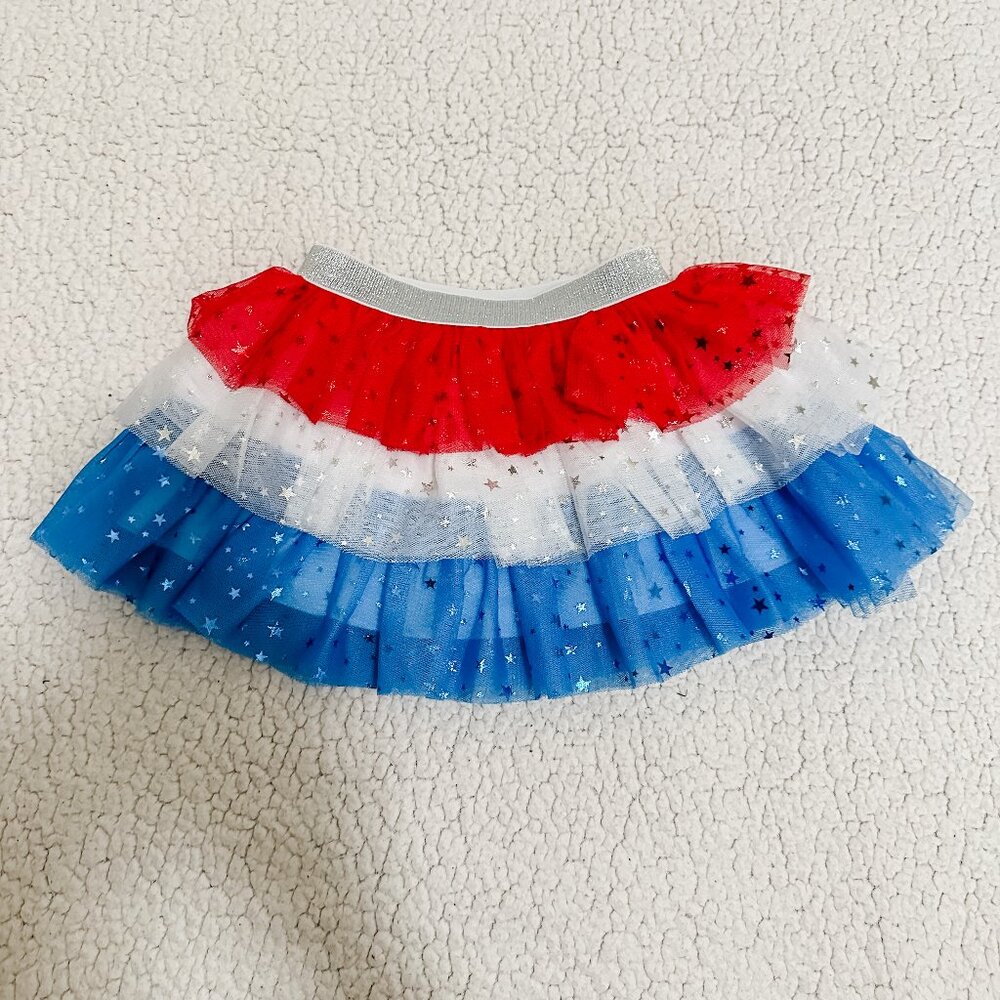 EUC Sweet Wink Patriotic Skirt